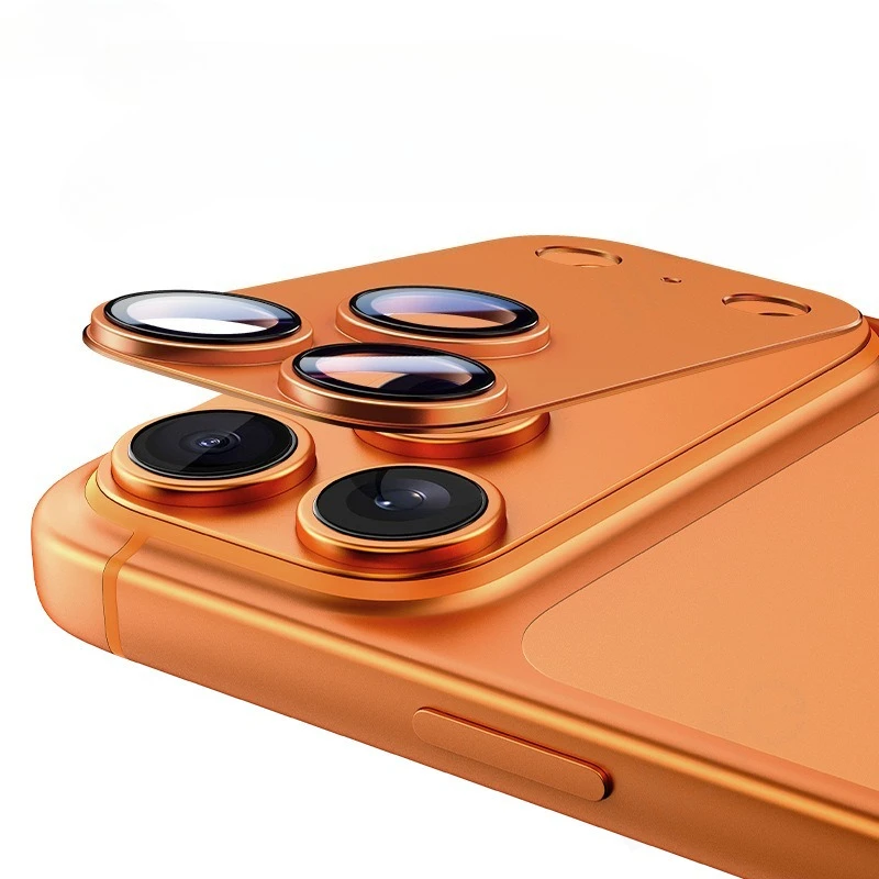 1-5PCS 3D Aluminum Alloy Metal Camera Protector for IPhone 17 Pro Max Air Scratch-Proof Ring Lens Glass Tempered Film Full Cover