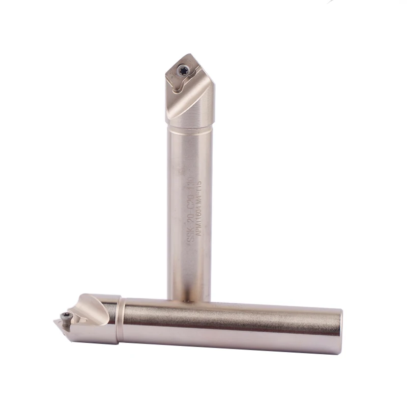 

SSK Lathe Milling Cutter Holder 45 Degree C20-20-130 APMT 1135 1604 Carbide Inserts Tungsten Steel CNC Chamfering Tools