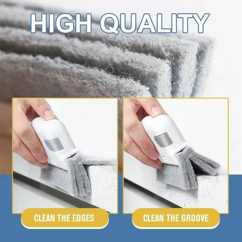 Xiaomi 2 In 1 Groove Cleaning Tool Window Frame Door Cleaning Brush Sliding Door Track Cleaning Tools Hand-held Crevice Cleaner