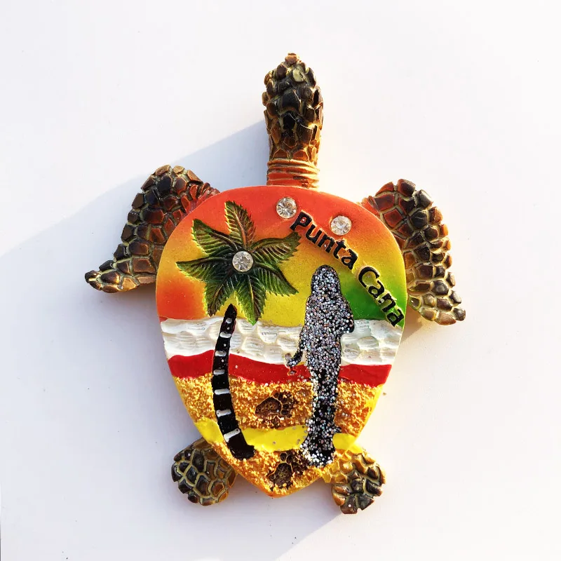 

Fridge magnet Dominican attractions Pontacana resin refrigerator stickers for tourist souvenirs message stickers handicrafts