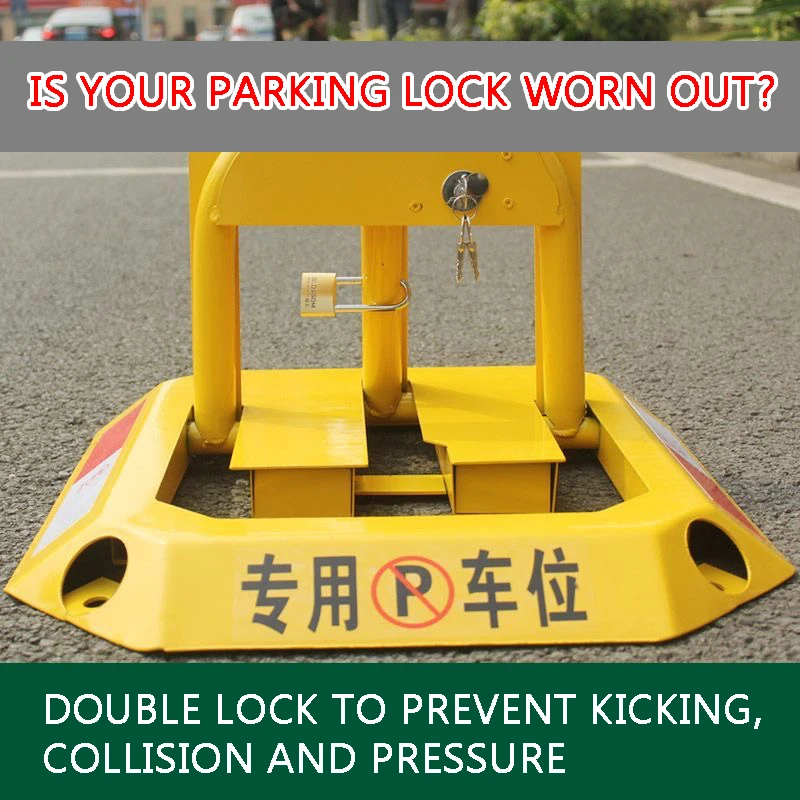 Parking Space Lock Thickened Anti-Collision Household Parking Space Pile Garage Anti-Occupancy Car Blocker Artifact view 3