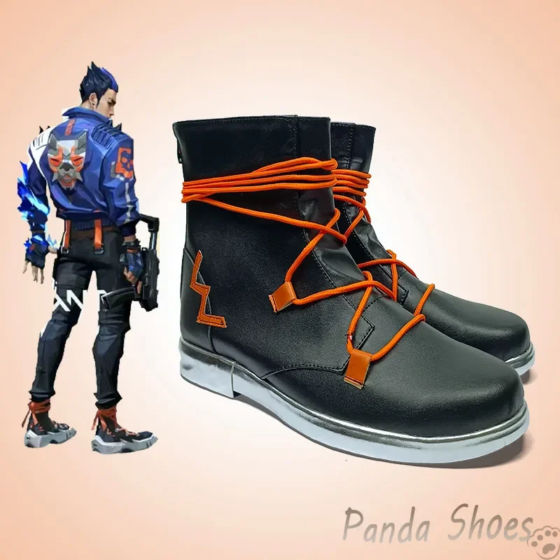 

Valorant Yoru Cosplay Shoes Anime Game Cos Black Sneaker Boots Yoru Cosplay Costume Prop Shoes for Con Halloween Party
