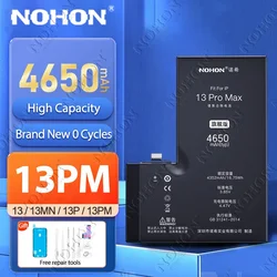 NOHON High Capacity Battery for iPhone 13 Pro Max 13PM 13P 13Mini 13Pro 13ProMax Phone Replacement Batteries Good Quality