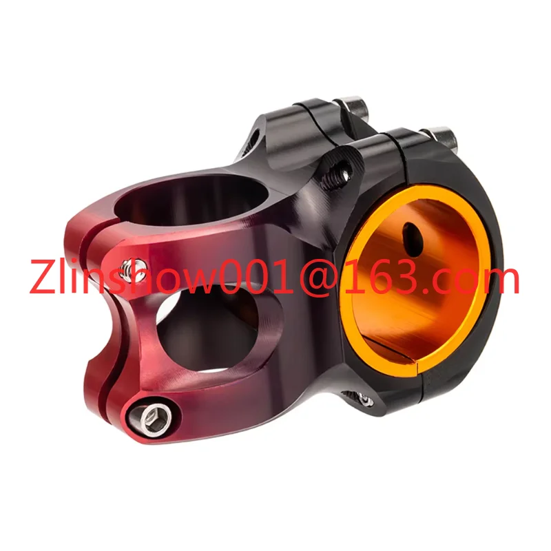 Mountain Bike 35mm CNC Aluminum Alloy Stem High Strength Steering Rod 0 Degree Durable for AM Bicycle MTB