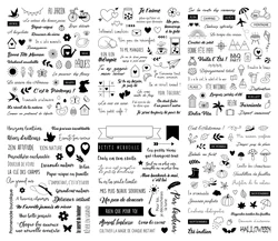 New Word Clear Stamp DIY CcrapbookingCard Making A7240