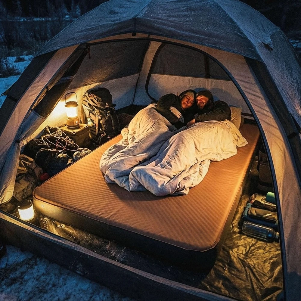Store Best-Sellers Self Inflating Camping Mattress Sleeping Pad 4.5 Inch Thick with Pump Sack Full Size Air Foam Bed for Outdoor