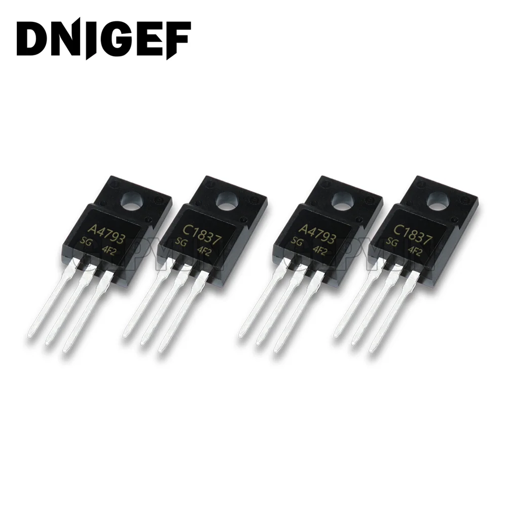 10PCS 5pair 5pcs 2SC4793 TO220 5pcs 2SA1837 TO-220 C4793 A1837 230V 1A EACH and new