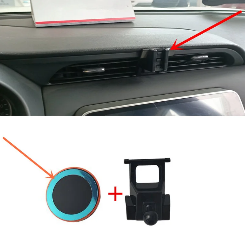 1Set ABS Material For 2017-2023Nissan KICKS P15 Special Car Phone Holder Fixed Bracket Stand Mobile Magnetic Attraction Function