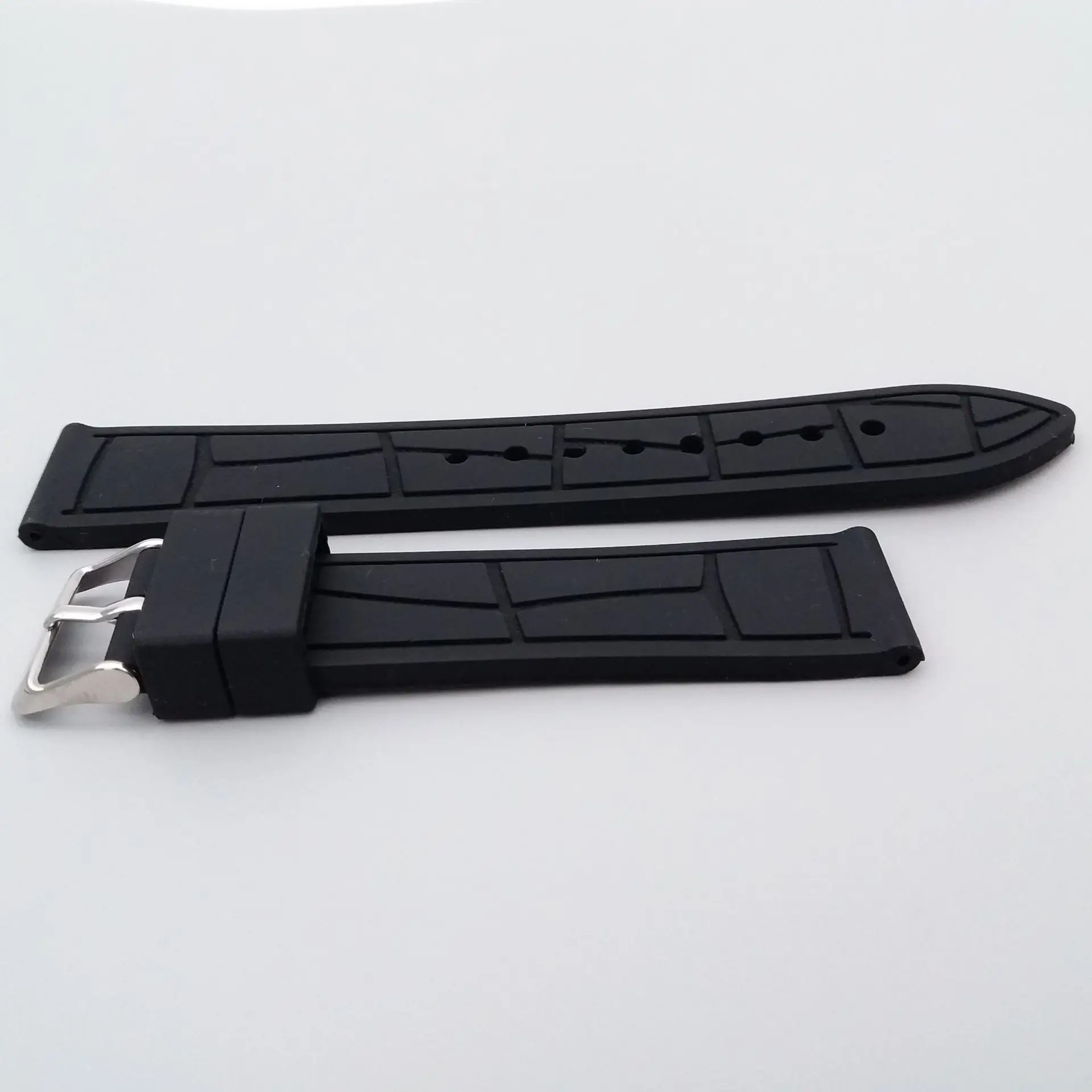 حزام ساعة سيليكون للرجال والنساء ، نسيج خيزران ، أحزمة ساعات مطاطية ، سامسونج جالاكسي ، سوار هاواوي ، 20 أو ، 22 أو ، 24 أو ، 26 أو