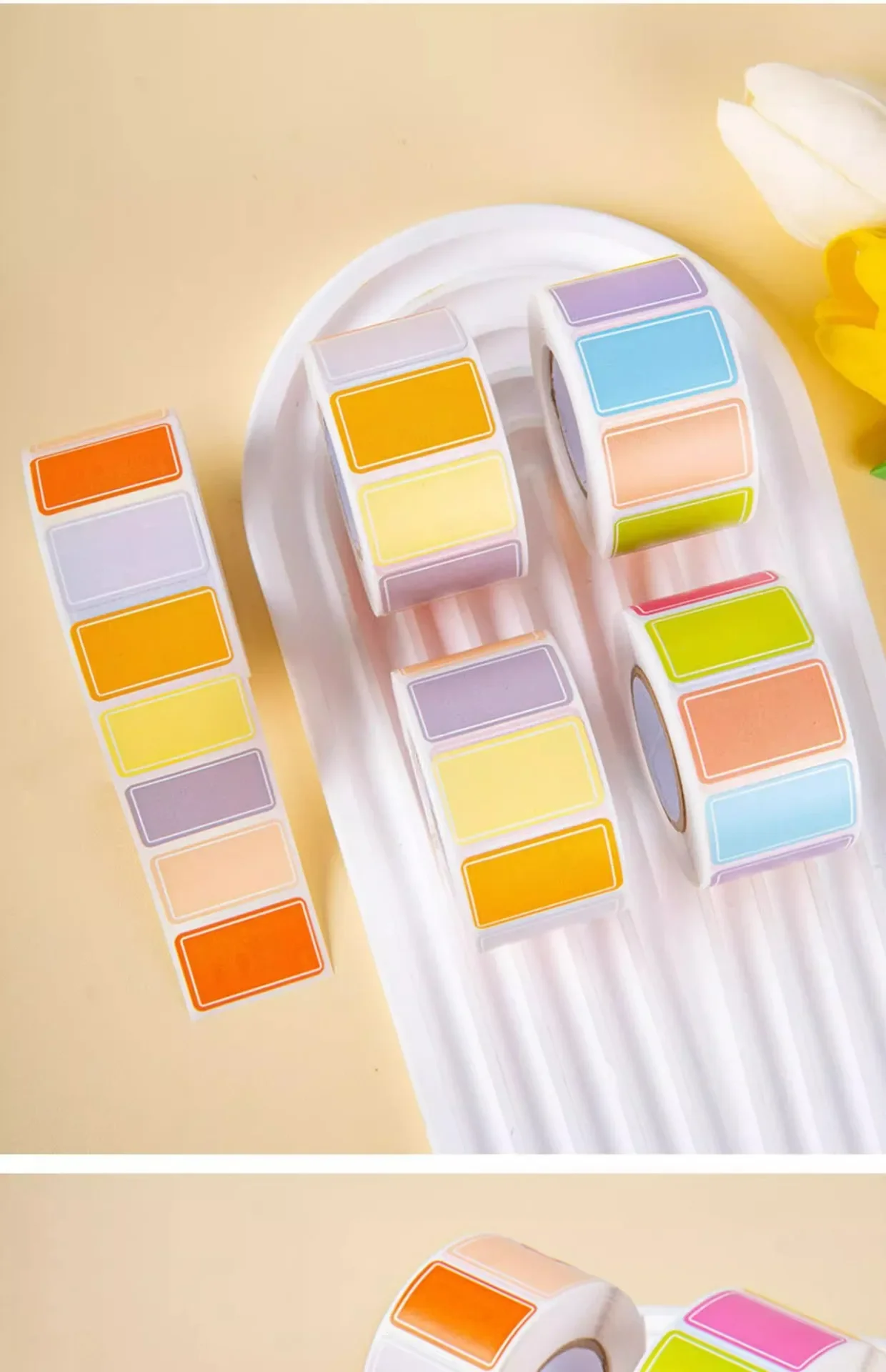 800 Stück bunte Etiketten, handgeschriebene Aufkleber, wasserfeste, selbstklebende Aufkleber, beschreibbare Klassifizierungs- und Namensmarkierungen – Detail 9