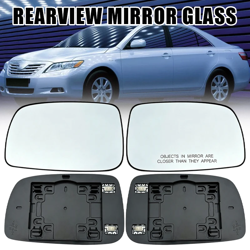 

Glass rear view mirror with heating,left and right rear view mirror for Toyota Camry 2007 2008 2009 2010 2011,US version