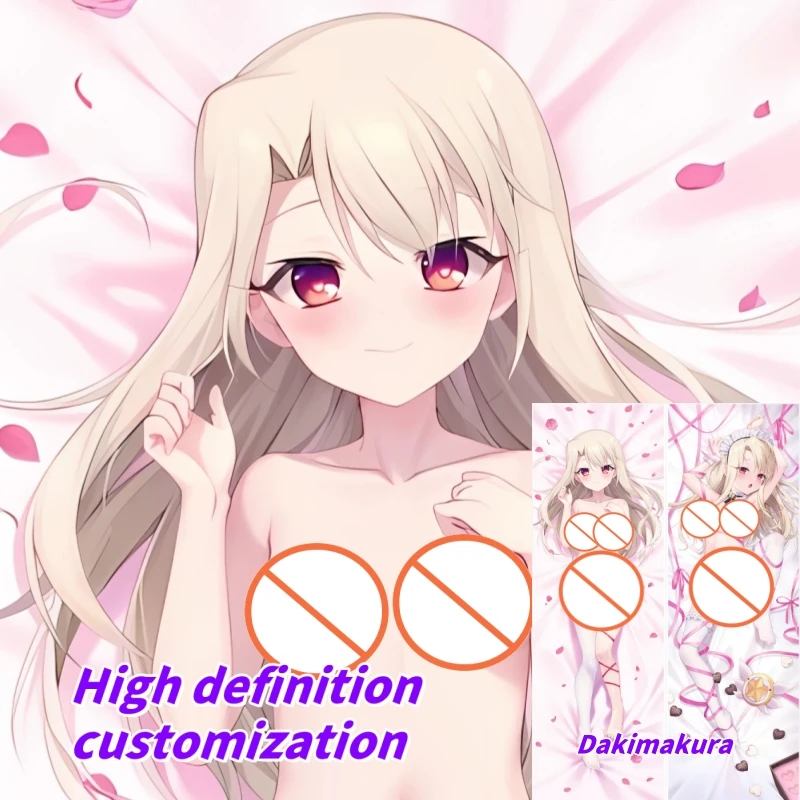 

Dakimakura Anime Pillow Case Fate Illyasviel von Einzbern Double-sided Print Of Life-size Body Pillowcase Gifts