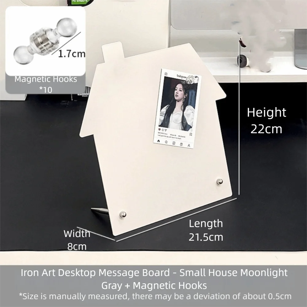 Multifunctionele metalen plaat Magnetisch stickerbord Magnetische clip Beweegbaar desktop Memorandum Notitiebord Thuis