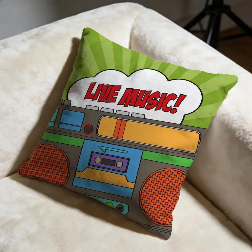 Homosexual Rainbow Flag Cushion Cover Soft Decorative Pillow Case Suitable for Bedroom Sofa Car Travel Use