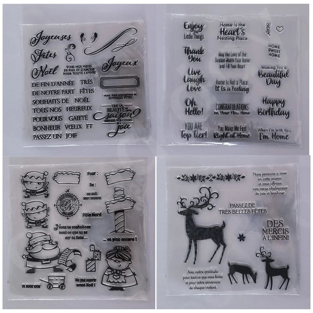 Timbres de bénédiction du père Noël GROClear, modèle de gaufrage, décoration de journal intime de scrapbooking, carte de bricolage faite à la main, offre spéciale, nouveau, 2023