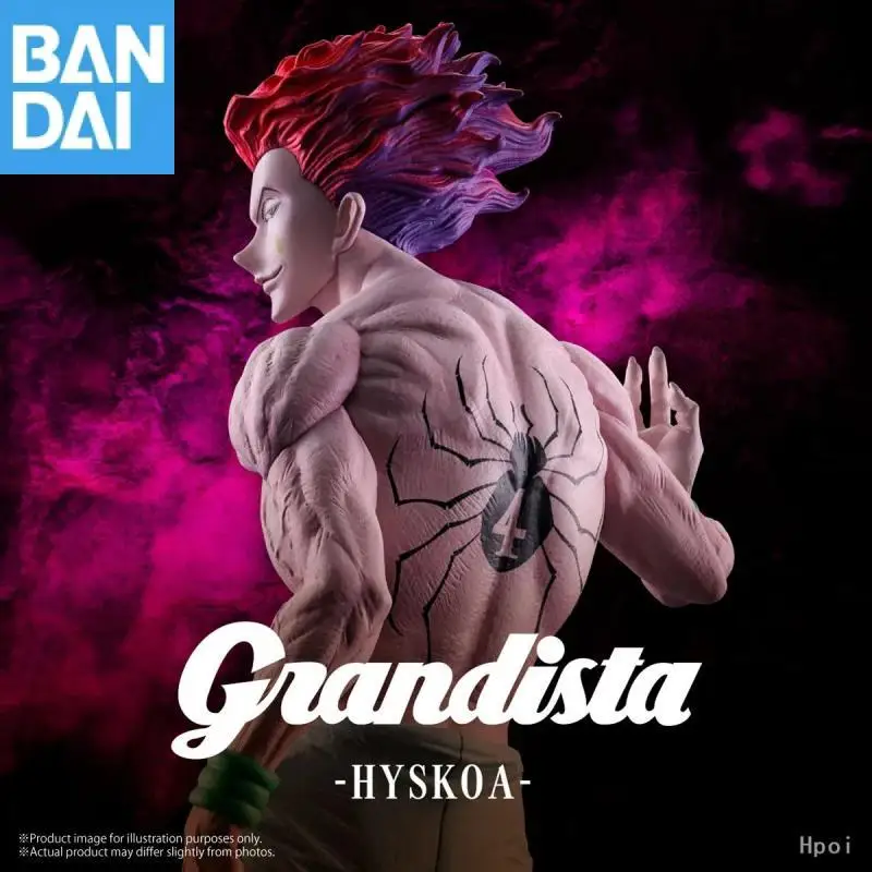 Bandai Namco Banpresto Hunter Hunter Grandista Hisoka Pvc 28Cm Anime Figures Toys Model Desktop Ornament Gift In Stock Genuine
