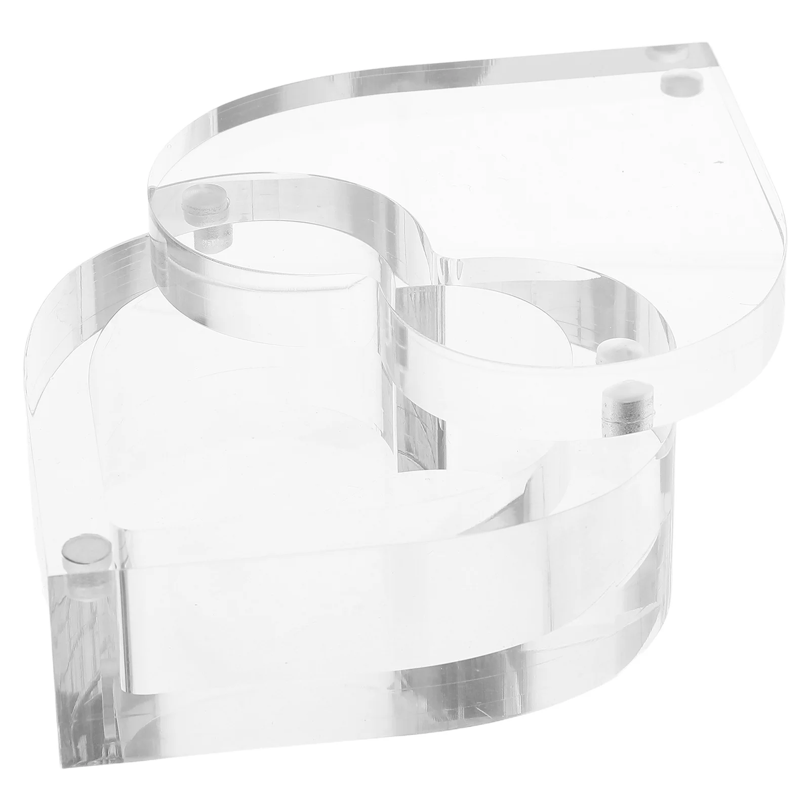 Clear Acrylic Heart Shaped Ring Box for Wedding Engagement Proposal Jewelry Storage Elegant European Style Bridal Proposal Box