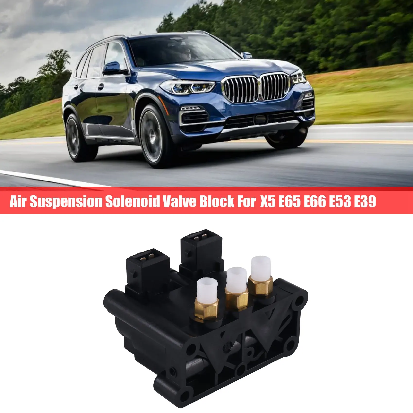

A03E-37226787616 Car Air Suspension Solenoid Valve Block For BMW X5 E65 E66 E53 E39 37221092349 4722525610 37226778773