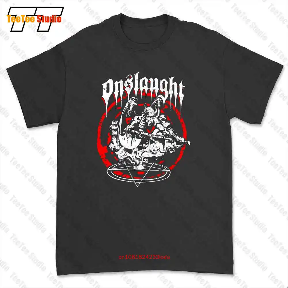 Onslaught Power From Hell Band Logo Thrash Metal T-shirt Tee B0WL