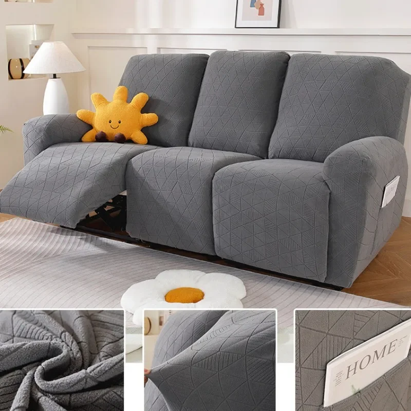 

1/2/3seater Recliner Sofa Cover For Living Room Relax Armchair Slipcover Stretch Elastic Jacquard Couch Chair Cover