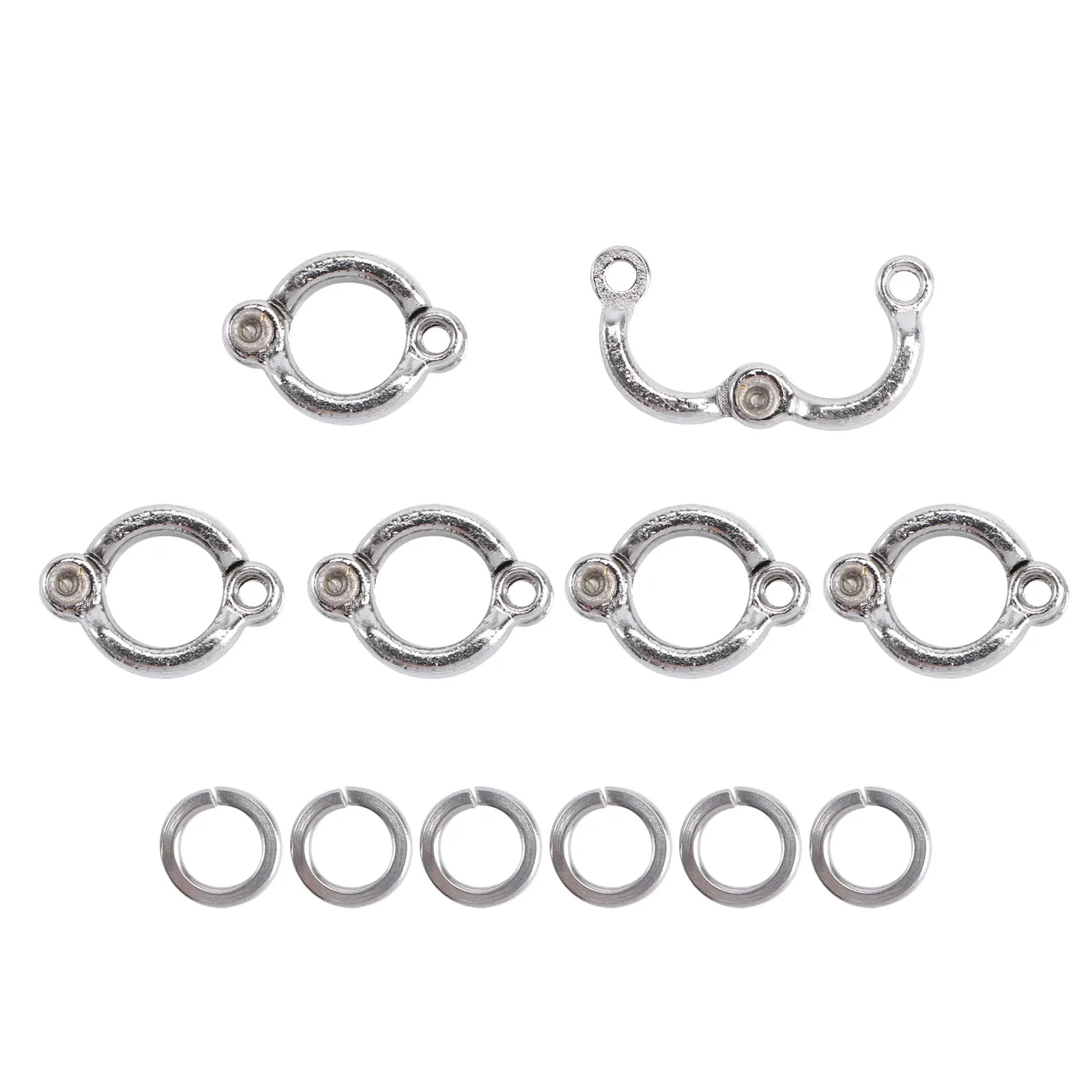 6 Pcs Stainless Steel Parrot Foot Rings Lightweight Bird Supplies Rust Resistance Premium Material Small Size for Training - Image 4