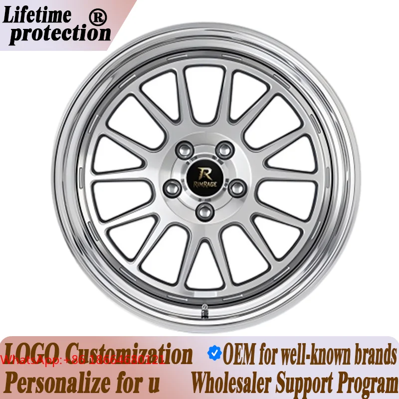 Work Wheels Seeker FX Forged 2-Piece Wheels Rims 16-18 Inch Step Lip Deep Dish Classic Style JDM CustomF20,F30,F35,G20,G30,E90,E