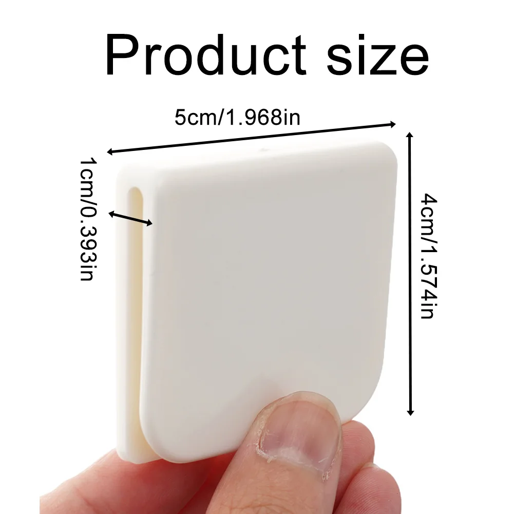 

Bathroom Splash Guards Anti Splash Clips Bathroom White High Quality Material Plastic Clips White Color Fixing Pad Included