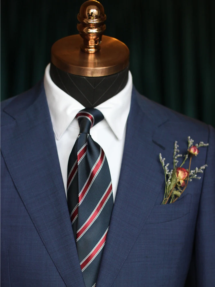 Red Ties Necktie Mens Tie Fashion Ties Wedding Neckties Graduation zometg Business Ties Strip Tie Mix Color