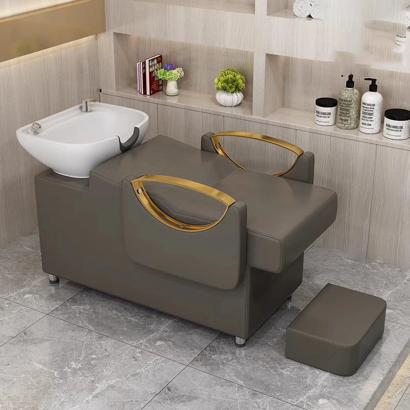 Designed Luxury Shampoo Chair Beauty Salon Designed Wash Hair Chair Modern Professional Cadeira De Barbearia Furniture