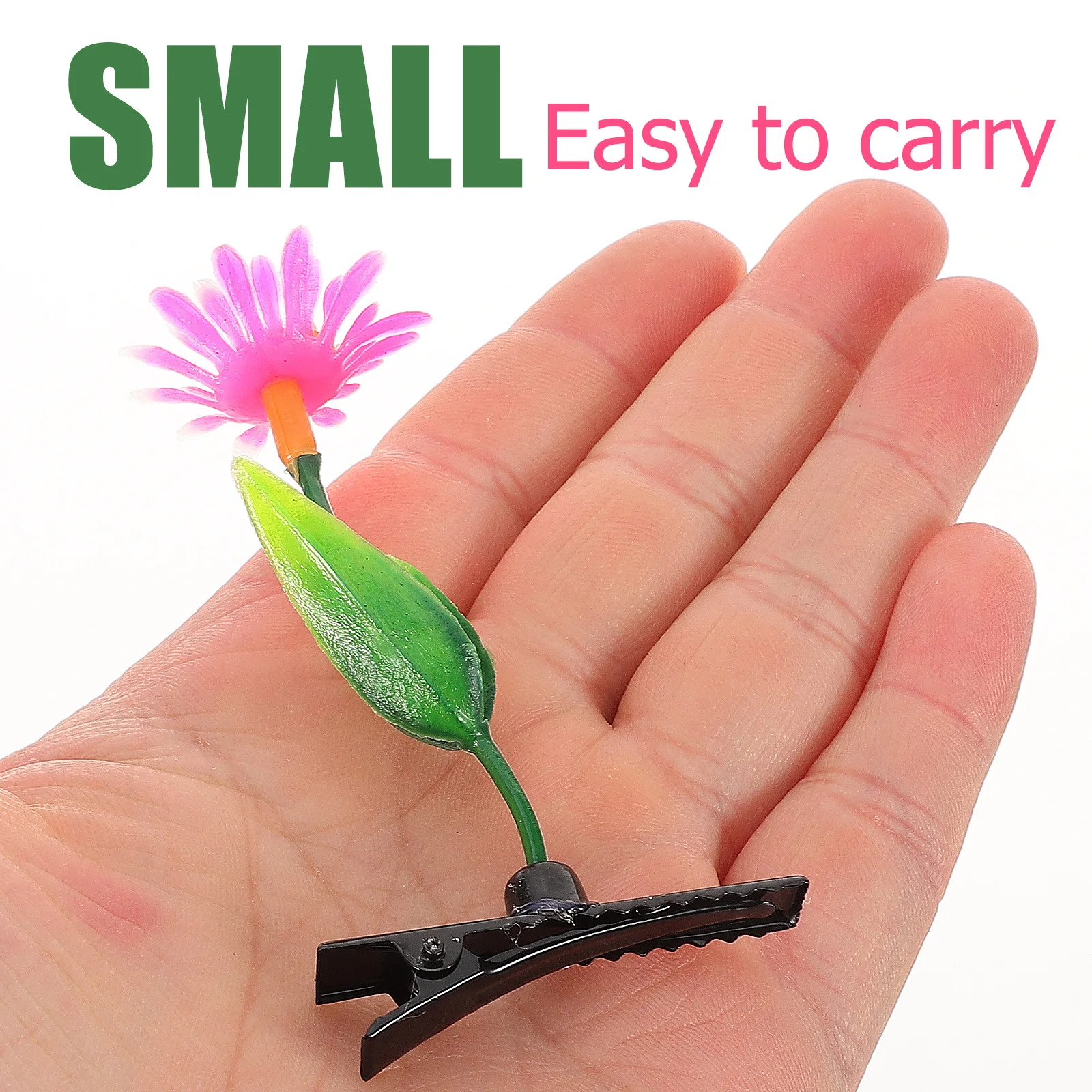 

30 Pcs Simulation Plant Hair Clips Lightweight Accessories for Kids Girls Sprout Barrettes Green Leaf Christmas Gifts Hair Tools