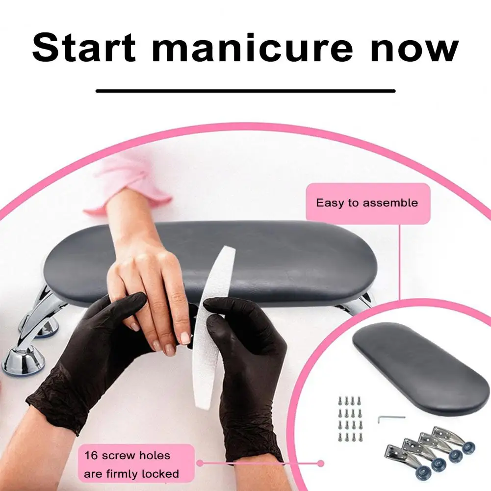 Nail Technician Hand Pillow Portable Foldable Manicure Hand Pillow with Anti-slip Design Stable Support for Comfortable for Nail