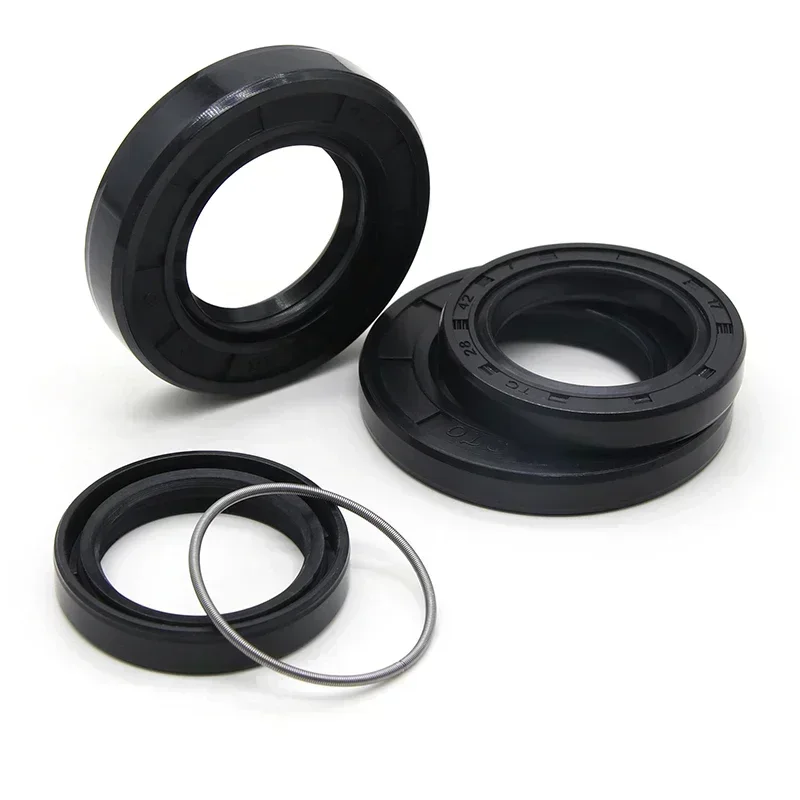 TC NBR Oil Seal ID 28mm OD 37mm ~ 56mm THK 4/7/8/10/12mm Nitrile Rubber Oil Resistant Double Lip Skeleton Rotating Shaft Gaskets