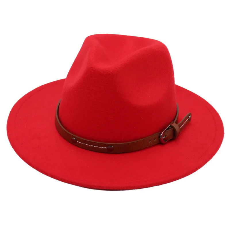 NEWWool Fedora Hut Für Frauen Männer Winter Herbst Mode Kirche Jazz Hüte Viking Britischen Flache Krempe Filz Hut Outdoor Casual Fedoras – Detail 10