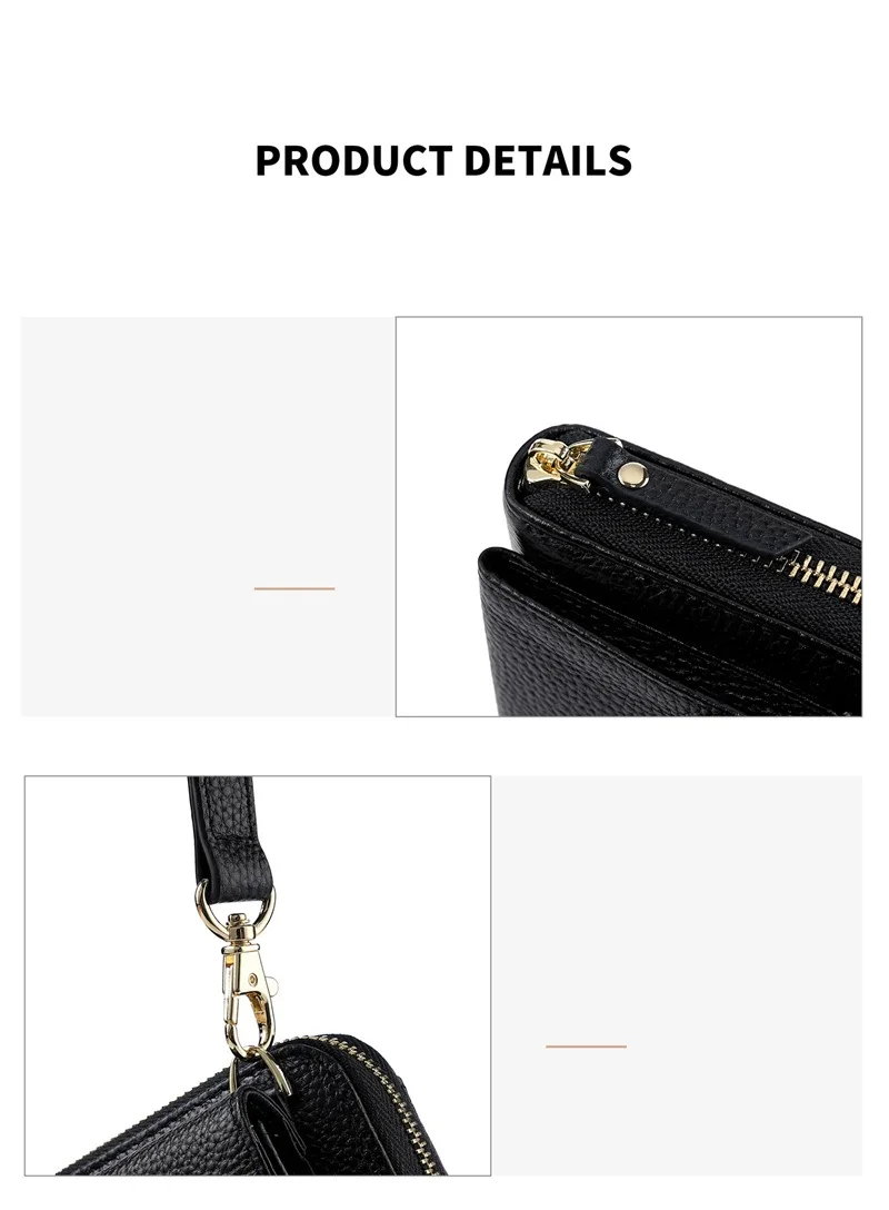 Multifunktionale Echtleder-Geldbörse 2026 Neue Kartenhalter-Damenbörse Modische Damen-Abendclutch aus Rindsleder – Detail 10