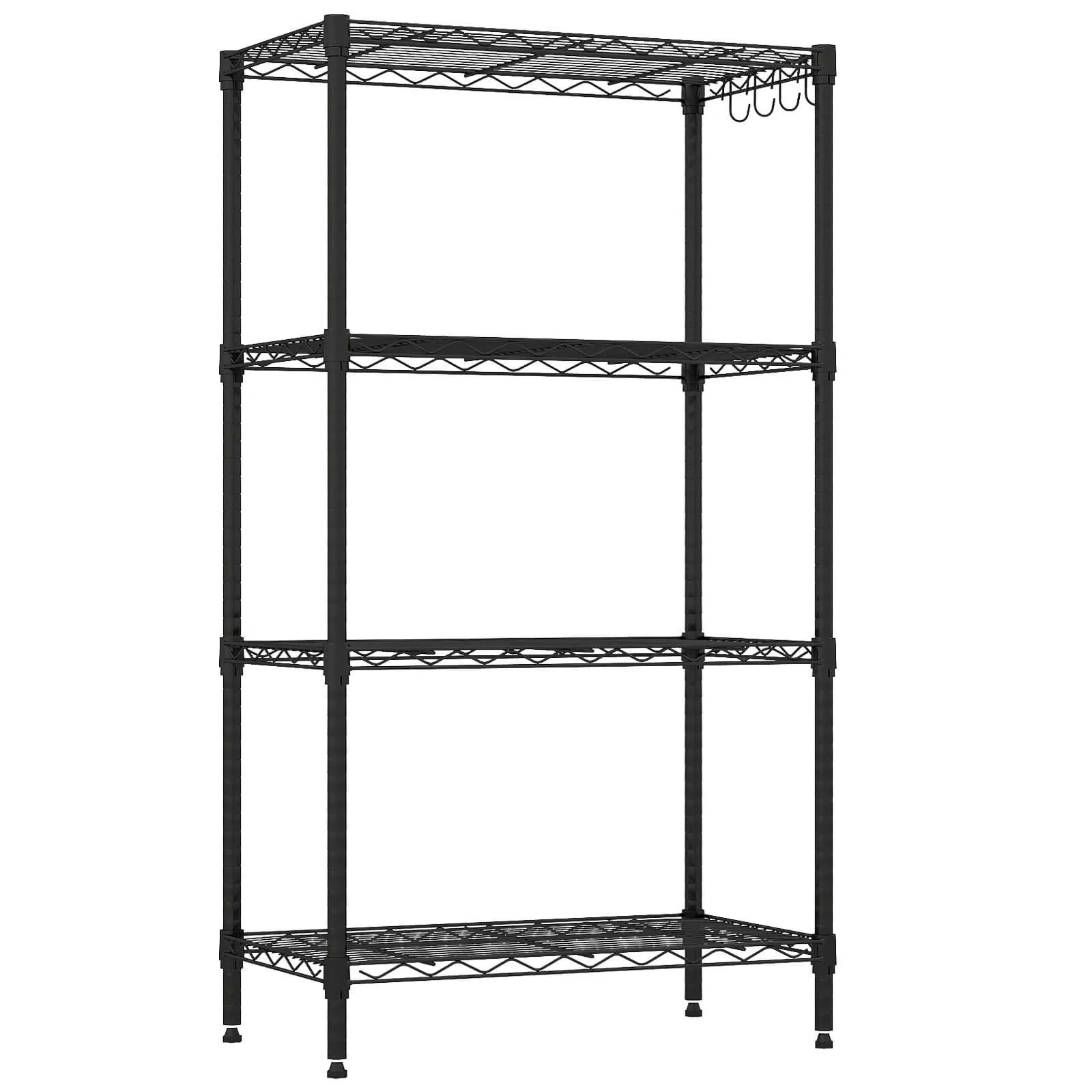 

storage holders4 Tier Metal Storage Shelving Unit 600 lb Capacity Heavy Duty Organizer with Cross Bracing for Garage Workshop