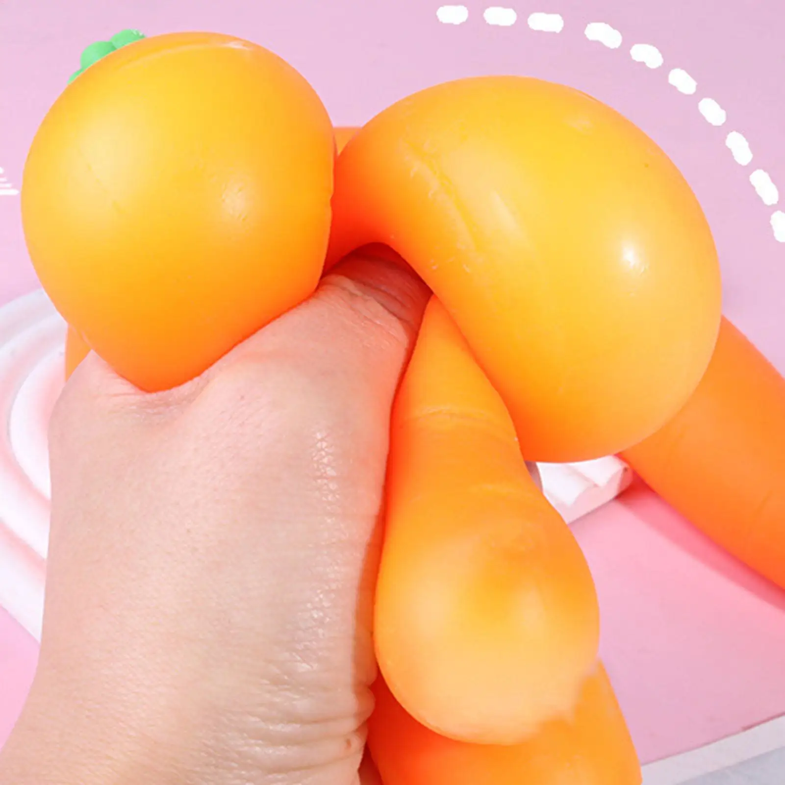 Kawaii Carrot Squishyes Toy Soft Slow Rising Simulation Vegetable Stress Relief Fidget Toys for Kids Adults Decompression Gift