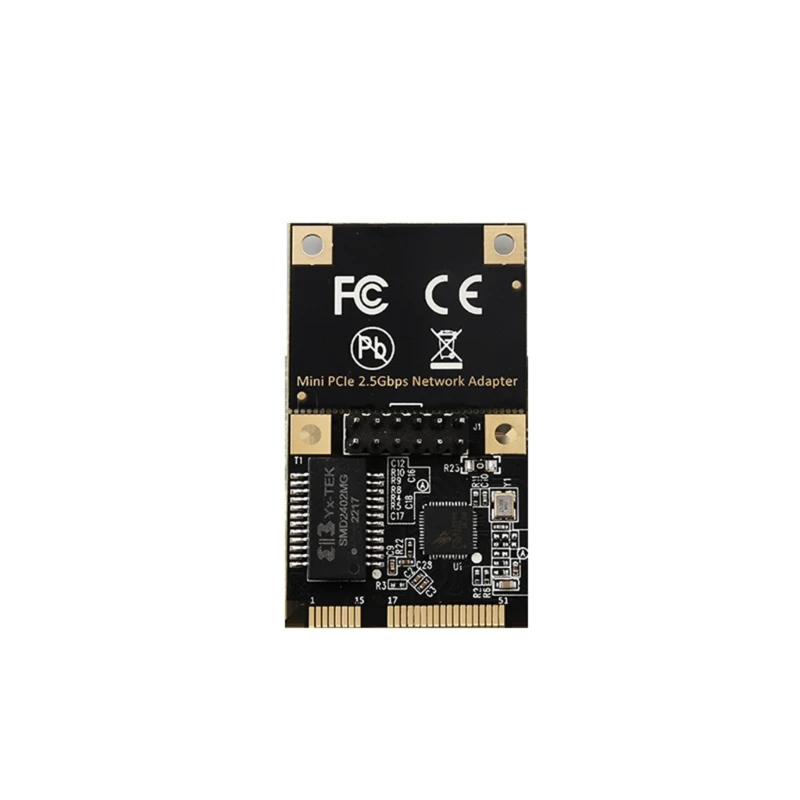 2023 Nieuwe 2.5Gbps .2 Adapter Mini Pci-e 2500Mbps Kaart Rtl8125bg Nic Lan Lage Beugel Voor Windows