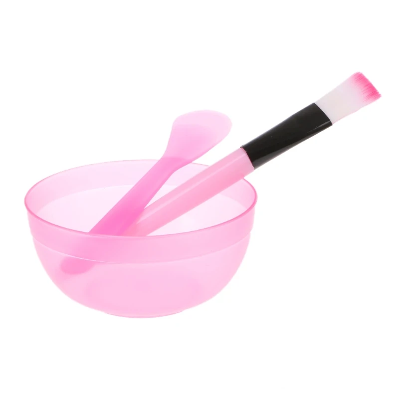 3Pcs Makeup Beauty DIY for Facial Face Mask Bowl Brush Spoon Tool Home Drop Shipping