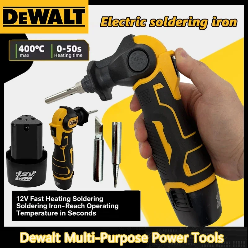 

Электрический паяльник DeWALT 30 Вт с быстрым нагревом, регулируемой температурой, для пайки сплавов и оловянной пайки, инструмент для электросварки