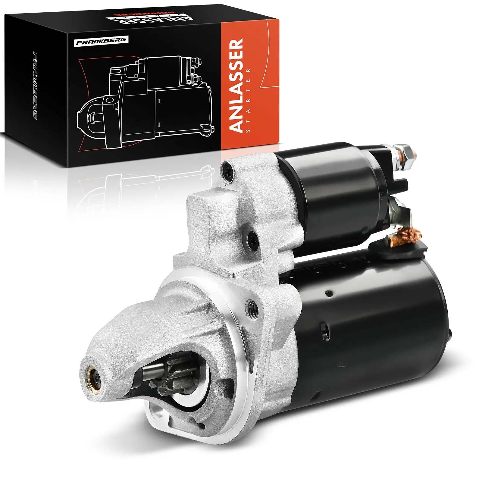 Frankberg 1x Anlasser Starter für BMW 1er Cabriolet E81 E87 E88 E82 3er Cabriolet E90 E93 E92 E91 E60 E84 E83 E85 12417610341