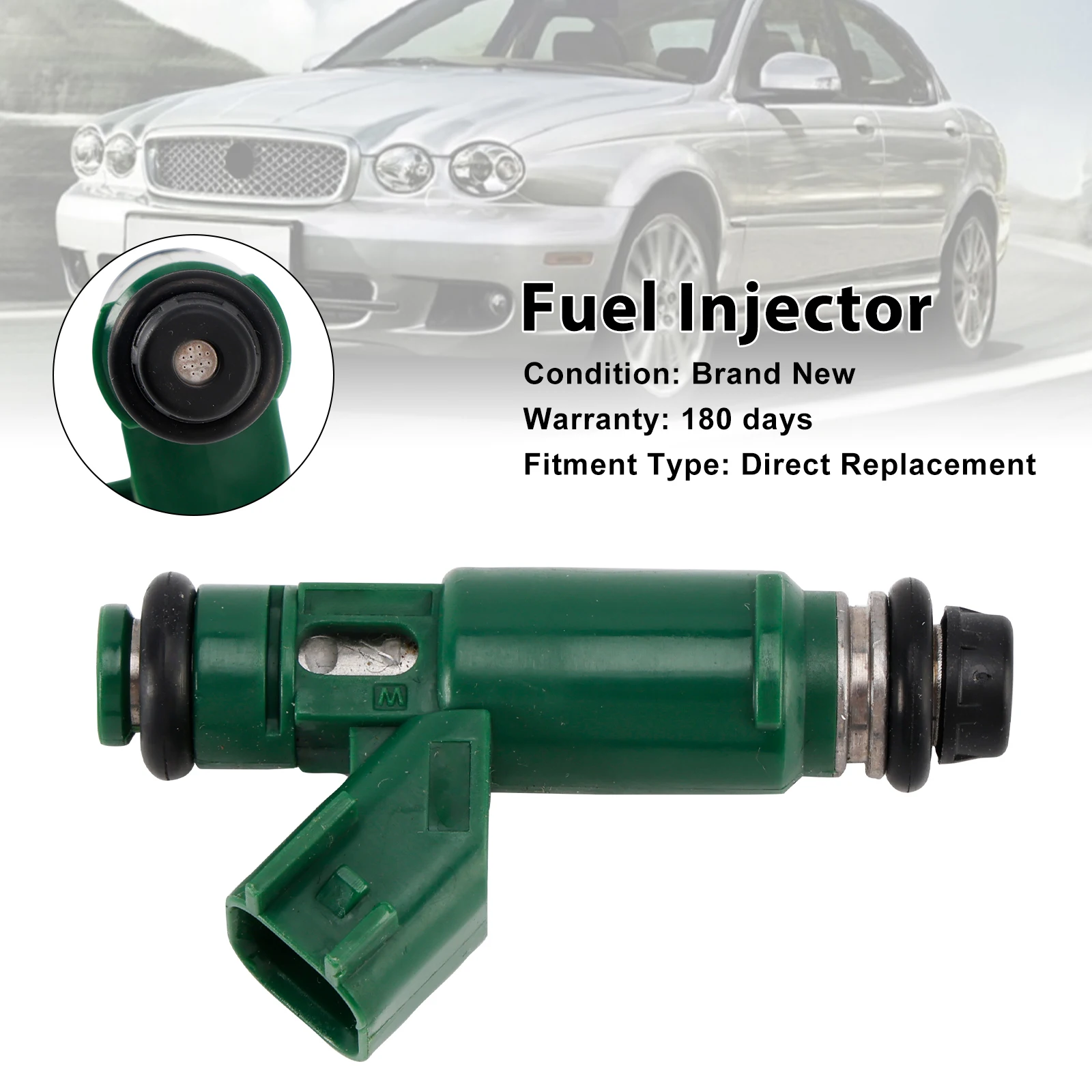 

Artudatech 1PCS Fuel Injector 1X43-AB Fit for Jaguar X-Type 3.0L 2002-2008 V6 2.5L 1955004011 Car Accessories