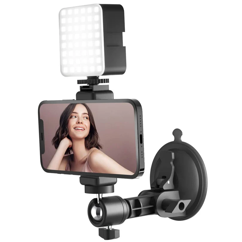 Suction Cup Selfie Light LED for Phone Laptop Tablet Computer Phone Light for Video Conference Zoom Photography Makeup Youtube