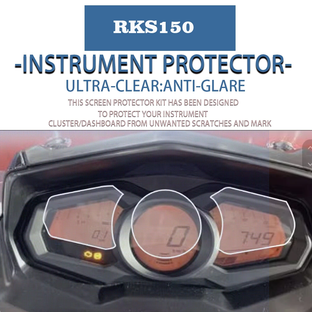 Applicable to Guangyang racing x rks150 Motorcycle Accessories Cluster Scratch Protection Film Dashboard Screen Protector