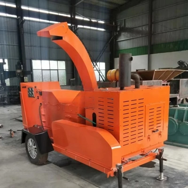 Customized Compact DIY Diesel-Powered Wood Chipper With Motor Pump & Gear For Home Use And Small Woodworking Projects