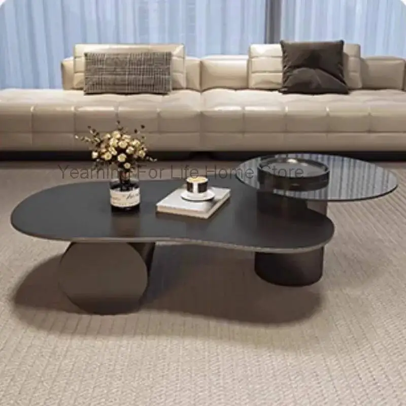 

Эстетический стеклянный приставной столик Уникальный дизайнерский современный минималистичный приставной столик Стоячий фотоальбом Мебель в китайском стиле Meubles