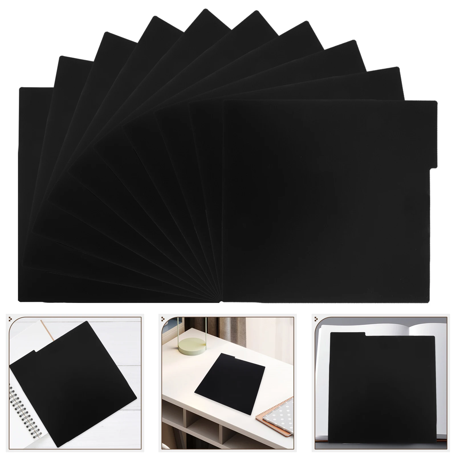 

15pcs Bookshelf Divider Organizer Thicker Plastic Multifunctional Storage For Vinyl Records Dvds Magazines Trading Cards
