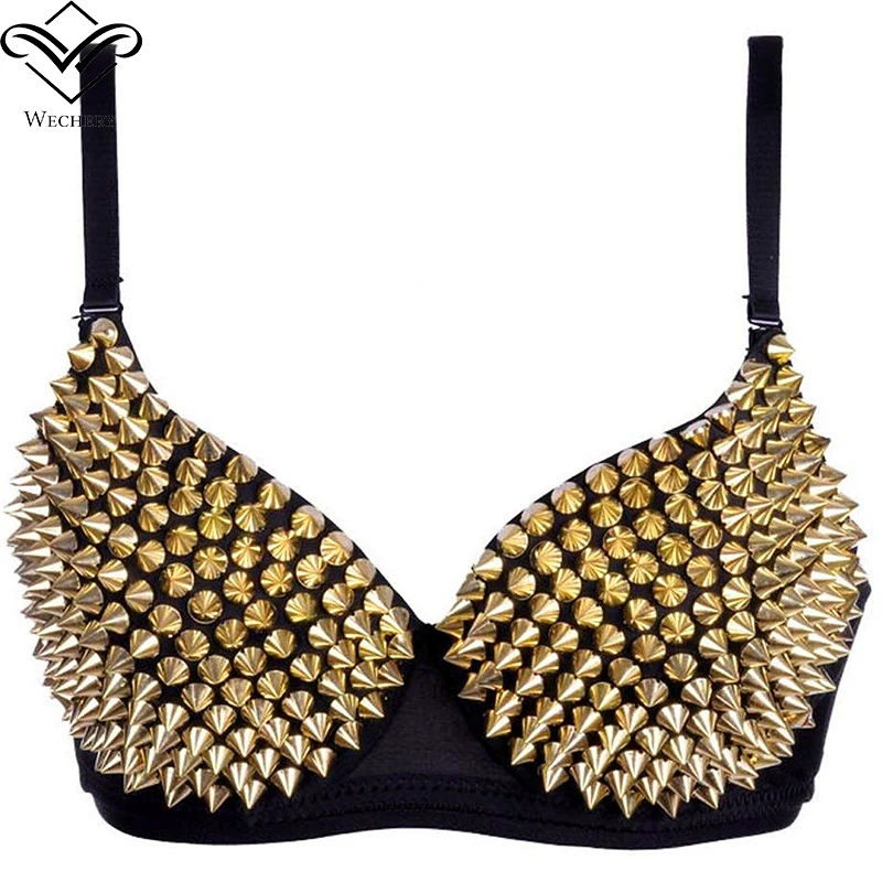 

Women Steampunk Corset Sexy Gothic Women Push Up Bra Corsage Sexy lingerie Bras Gold Sliver Party Bra (Smaller Design))