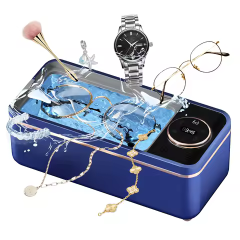 Sonic technology toothbrush cleaner, jewelry and cosmetics brush cleaning machine - portable 360° deep cleaning ultrasonic 55KHZ