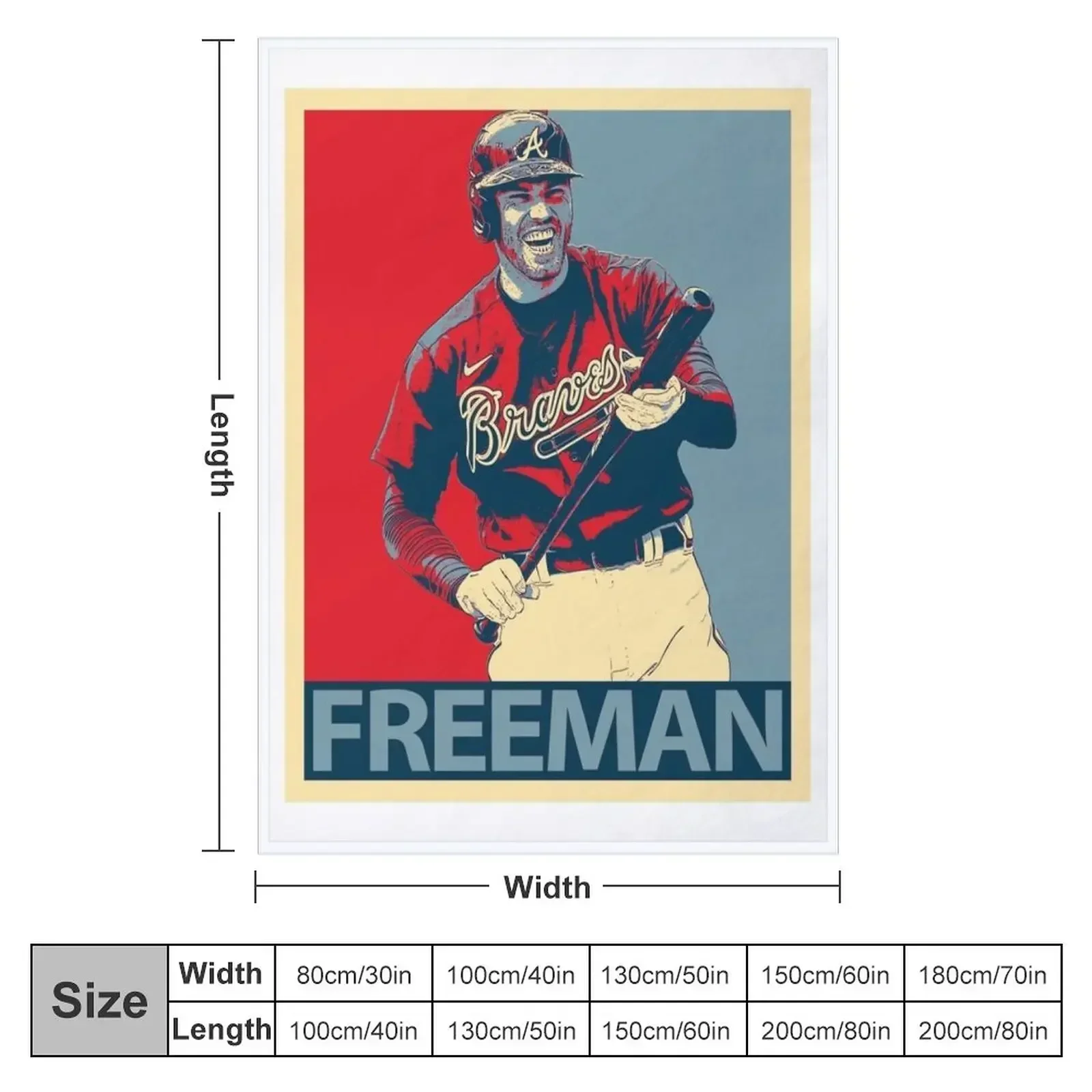 freddie freeman design Throw Blanket Nap heavy to sleep For Decorative Sofa Blankets