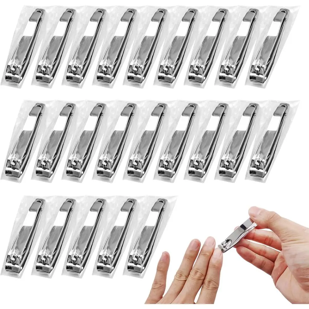 

Set of 50 Stainless Steel Individually Wrapped Nail Clippers, Durable for Thick Nails, Unisex Use, 6.8cm x 1.2cm